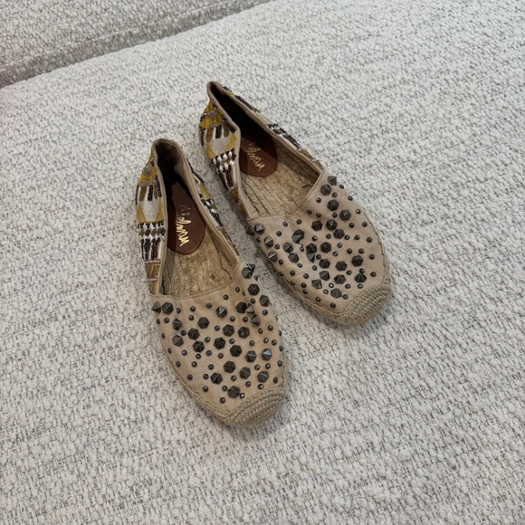 Sam Edelman Studded Beige Espadrilles - Picture 4 of 4